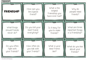 Vorschau - Stationenlernen - Friendship - Conversation Cards - Seite 1