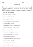 Vorschau - Arbeitsblätter - Nominativ - Wer oder was? - Aufgaben - Seite 2