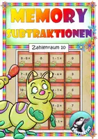 Vorschau - Unterrichtsreihen - Mathematik - Memory- Zahlenraum 10 - Subtraktionen - Legematerial - Deckblatt