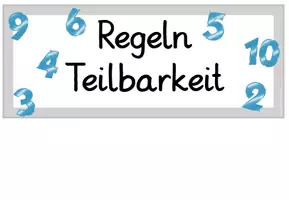 Vorschau - Poster - Regeln der Teilbarkeit Einmaleins Division - Seite 3