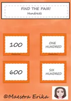 anteprima - Giochi - Find the pair -hundreds! Trova la coppia dei numeri - Pagina di copertina