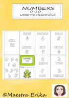 anteprima - Altro tipo di materiale - Libretto pieghevole numbers 0-10 - Pagina di copertina