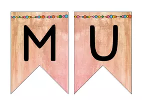 Vorschau - Poster - Wimpelkette Musik - Deckblatt