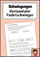 Vorschau - Arbeitsblätter - Horizontaler Federschwinger (Energieumwandlungen) - Deckblatt