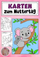 Vorschau - Mal- und Bastelvorlagen - Einfache Karten Muttertag Vatertag - Deckblatt