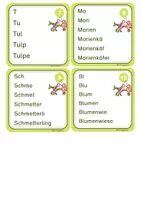 Vorschau - Spiele - Lesen lernen 1.Klasse, DaZ Lesetreppe Wortschatz Frühling Druckschrift - Seite 2