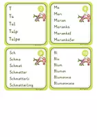 Vorschau - Spiele - Grundschrift Lesen lernen 1.Klasse, DaZ Lesetreppe Wortschatz Frühling - Seite 2