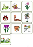 Vorschau - Spiele - Grundschrift Lesen lernen 1.Klasse, DaZ Lesetreppe Wortschatz Frühling - Seite 3