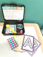 Aperçu - Jeux - Lettres gommettes majuscules et minuscules - Page de couverture