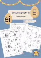 Vorschau - Stundenentwürfe - Lauteinführung Buchstabeneinführung Ei Stationenarbeit Deutsch Klasse 1 - Deckblatt
