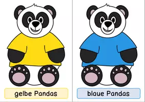 Vorschau - selbst erstellte Cliparts/Grafiken - Pandaklasse: Bunte Pandas (Tischteams, Gruppenzuordnung, ...) (DE/EN) - Seite 2
