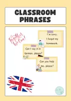 Vorschau - Anderer Materialtyp - Englisch classroom Phrases - Deckblatt