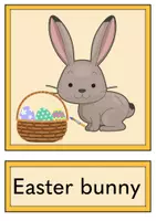 Vorschau - Fördermaterial/Inklusion - Easter Bild- und Wortkarten Ostern Englisch Klasse 3/ 4 - Seite 1