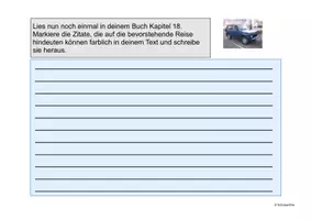 Vorschau - Arbeitsblätter - Tschick - ... Und wenn wir einfach wegfahren? - Der Reiseentschluss - Tagebucheintrag - Seite 2