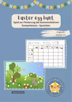 Vorschau - Spiele - Spiel Englisch Ostern Easter Klasse 3/ 4 Easter egg hunt - Deckblatt