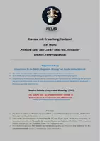 Vorschau - Arbeitsblätter - Klausur EF mit EWH: "Emigranten-Monolog" von M. Kaléko - Deckblatt