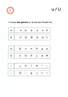 Vorschau - Arbeitsblätter - Optische Differenzierung Vokale: a, e, i, o, u - Seite 3