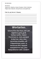 Vorschau - Arbeitsblätter - Wortarten wiederholen Erklärung Aufgaben Lösung - Seite 2