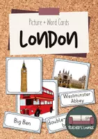Vorschau - Poster - London- Picture + Word Cards - Deckblatt
