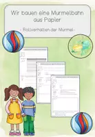 Vorschau - Unterrichtsreihen - Wir bauen eine Murmelbahn aus Papier: Rollverhalten - Deckblatt