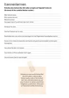 Vorschau - Arbeitsblätter - Schreibaufgabe zum Kennenlernen - Deckblatt