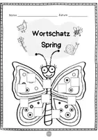 Vorschau - Arbeitsblätter - Englisch - Mini Bastelei Wortschatz "Spring" | Englisch Wortschatz | Englisch Grundschule | Anfangsunterricht - Seite 3