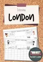 Vorschau - Arbeitsblätter - London- Interview- 2 Versionen - Deckblatt