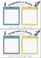 Vorschau - Spiele - Bundle: Kriegerinnen vs Drachen + Krieger vs Drachen (Schiffe versenken) - Seite 2
