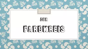 Vorschau - Präsentationen/Tafelbilder - Farbenlehre - Deckblatt