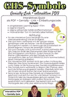 Vorschau - Stationenlernen - GHS Gefahrstoffsymbole interaktives Quiz Genially + PDF - Seite 1