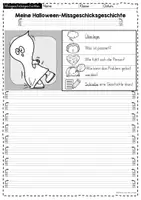Vorschau - Arbeitsblätter - Missgeschicksgeschichten Halloween - Schreibanlass - Seite 2
