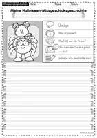 Vorschau - Arbeitsblätter - Missgeschicksgeschichten Halloween - Schreibanlass - Seite 3