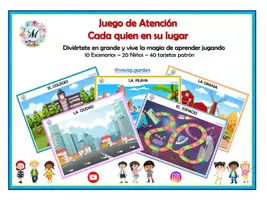 Vista previa - Juegos / Gamificación - Juego de Atención: Cada quien en su lugar - Portada
