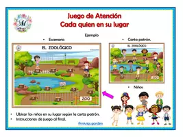 Vista previa - Juegos / Gamificación - Juego de Atención: Cada quien en su lugar - página 1