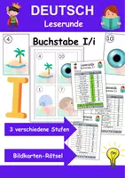 Vorschau - Unterrichtsreihen - Materialpaket - Buchstabe I XXL Paket Wortschatzpaket - DaZ/DaF, Deutsch, Sachunterricht (Grundschule) - Seite 1