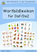 Vorschau - Arbeitsblätter - DaF / DaZ: Wortbildlexikon (Wörterlisten) - Deckblatt