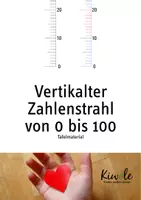 Vorschau - Poster - Vertikaler Zahlenstrahl mit den Zahlen von 0 bis 100 - Deckblatt