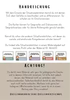 Vorschau - Fördermaterial/Inklusion - Situationskärtchen - Gefühle unterscheiden - Seite 1