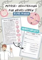 Vorschau - Arbeitsblätter - Mitose- Zellteilung für neues Leben | Unterrichtsreihe Genetik - Deckblatt