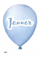 Vorschau - Mal- und Bastelvorlagen - Geburtstagskalender Ballons / Bastelvorlage - Seite 2
