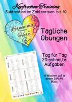 Vorschau - Arbeitsblätter - Materialpaket Addition und Subtraktion bis 10 - Seite 1