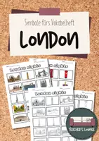 Vorschau - Arbeitsblätter - London- Symbole zum Einkleben ins Vokabelheft - Deckblatt