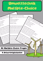 Vorschau - Arbeitsblätter - 40 Multiple-Choice-Fragen zum Thema Umwelttechnik - Deckblatt