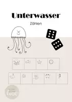 Vorschau - Arbeitsblätter - Unterwasser Zählen im Zehnerraum - Deckblatt