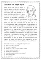 Vorschau - Arbeitsblätter - Komponisten kennen: "Joseph Haydn" - Seite 1
