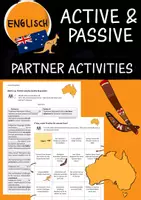 Vorschau - Arbeitsblätter - active & passive | Partnerübung & Spiel (Australia) - Deckblatt