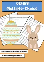 Vorschau - Arbeitsblätter - 40 Multiple-Choice-Fragen zum Thema Ostern - Deckblatt