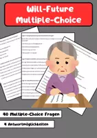Vorschau - Arbeitsblätter - 40 Multiple-Choice-Fragen zum Will-Future in der englischen Grammatik - Deckblatt