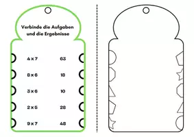 Vorschau - Spiele - Selbstkontrollbogen - Einmaleins - Seite 1