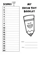 Vorschau - Arbeitsblätter - Heftchen: My Vocab test booklet - Seite 2